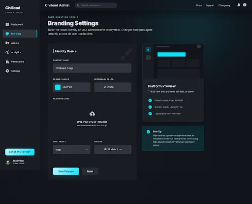 Chillead White-Label Platform dashboard screenshot
