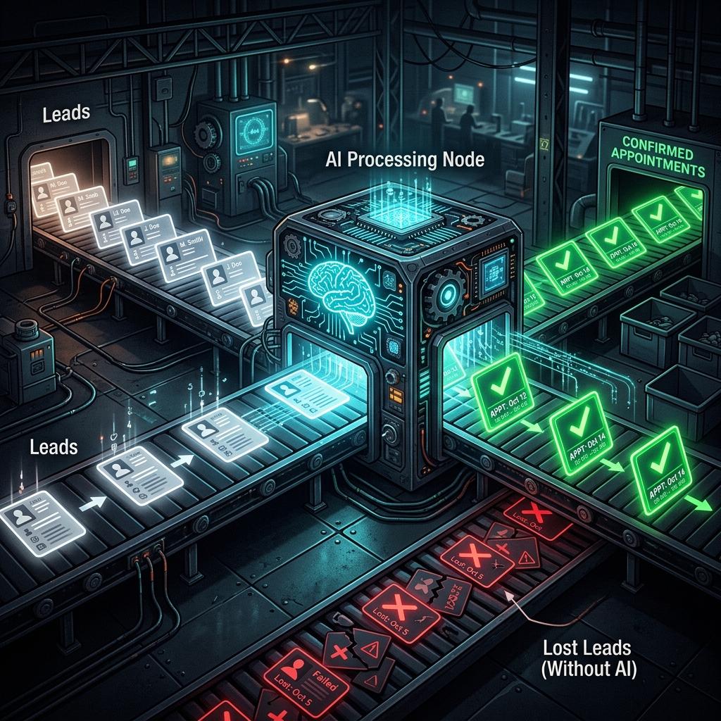 AI-powered lead follow-up automation recovering lost revenue for service businesses