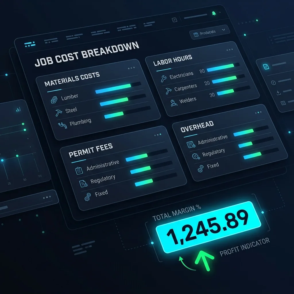 Granular job cost reporting Dashboard