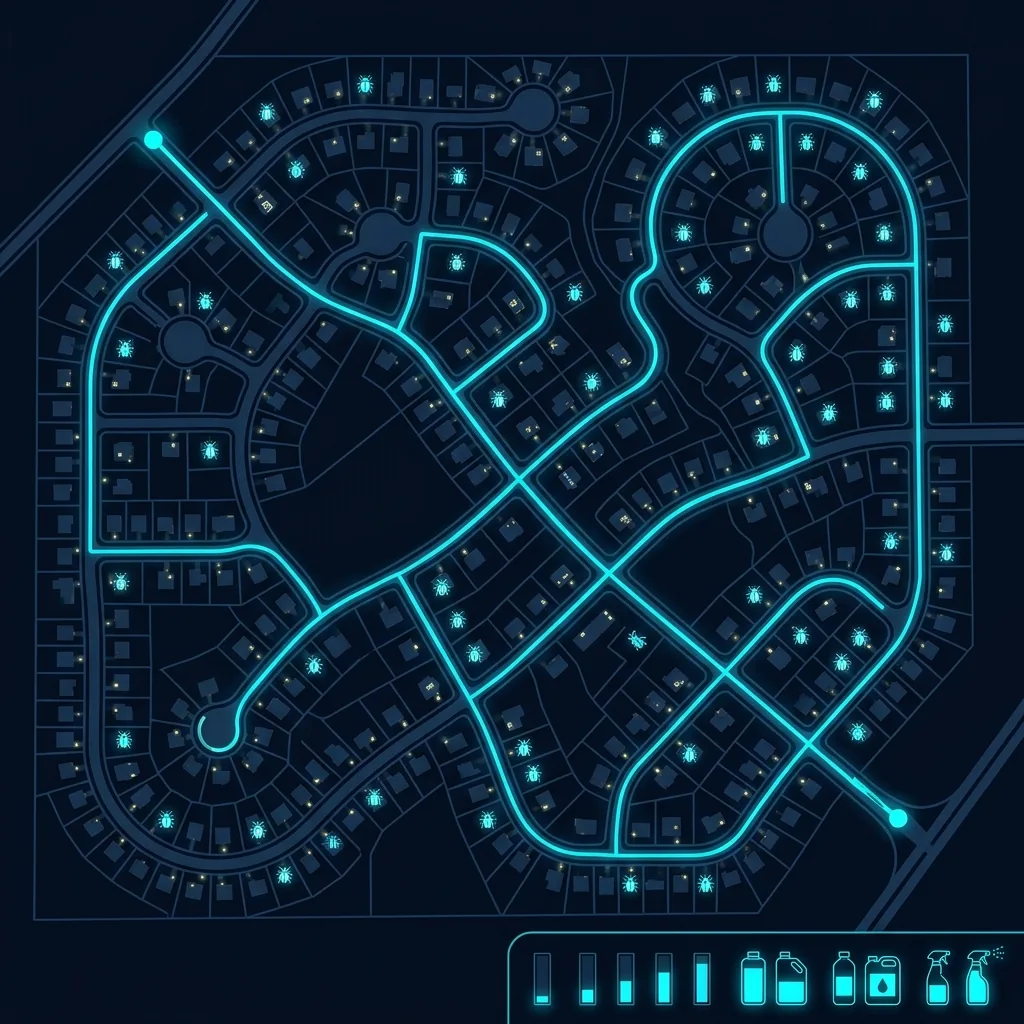 Efficient looping routes covering clustered neighborhoods