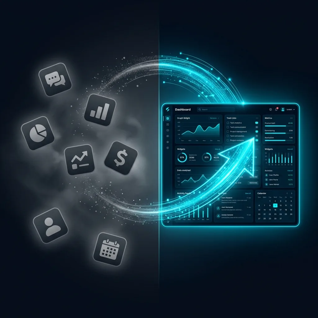 Before and after: 6 disconnected tools consolidating into one unified platform