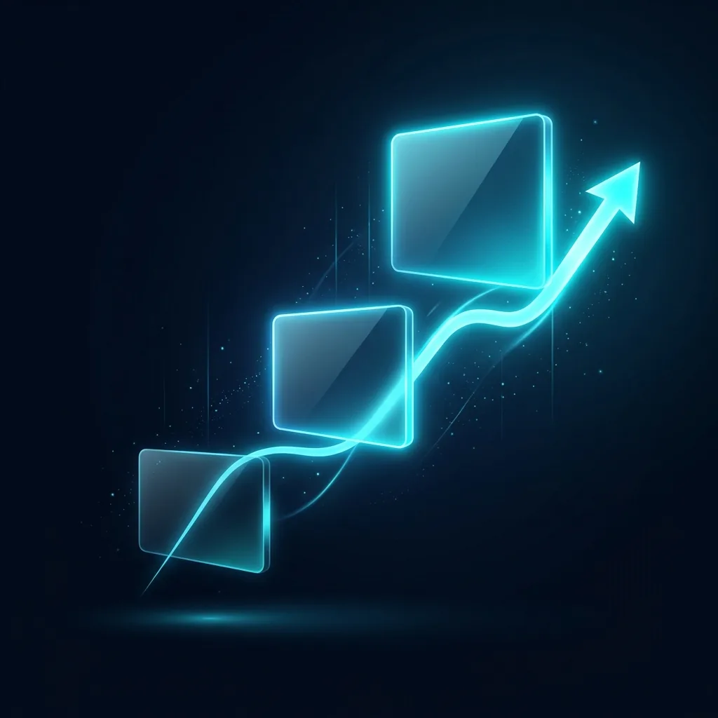 Tiered pricing cards scaling up in value